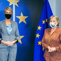 Ministrul Muncii, Raluca Turcan, s-a întâlnit cu Elisa Ferreira, Comisarul european pentru coeziune şi reforme. / Foto: Raluca Turcan, Facebook