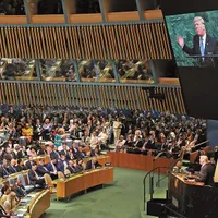 Președintele SUA, Donald Trump, a avertizat de multe ori țările membre ale Adunării Generale ONU în legătură cu pericolul nuclear iranian