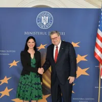 Ana Birchall și William Barr, procurorul general al SUA Foto: Facebook