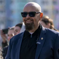 Popescu Piedone, la procesiunea religioasă de Florii, spre Catedrala Patriarhală din București - Foto: INQUAM PHOTOS/Pană Tudor