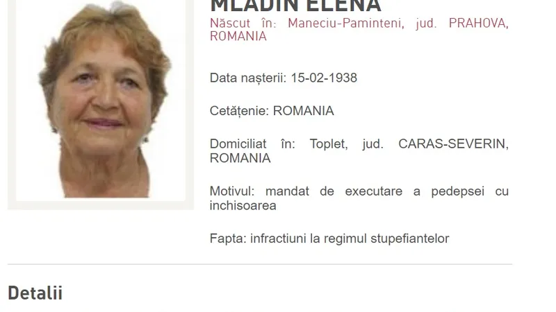 Elena Mladin. Sursa foto: Poliția Română
