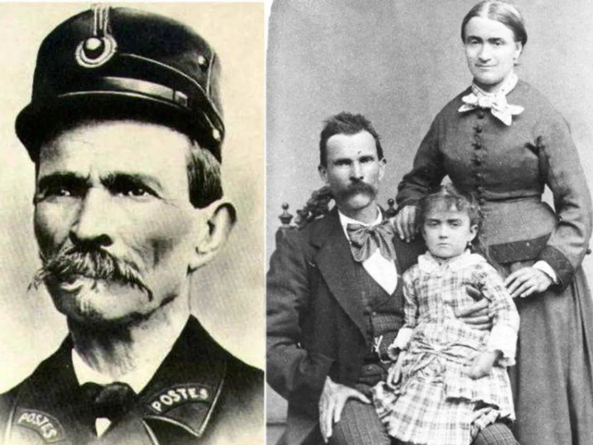 Ferdinand Cheval alături de familia sa - Foto: Facteur Cheval