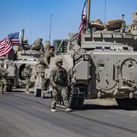 Patrulă americană în Siria (imagine cu rol ilustrativ)-Foto: Profimedia Images