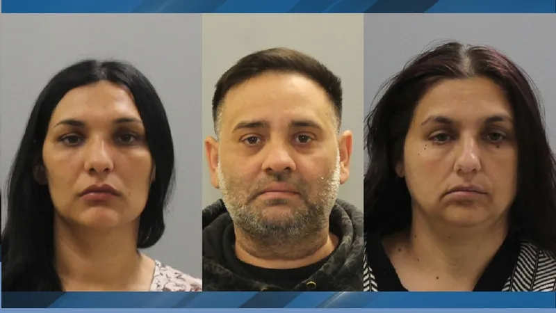 Ana Maria Velcu, Ștefan Chicui și Anișoara Nistor dădeau au fost prinți dând spargeri în Statele Unite Foto: foxbaltimore.com