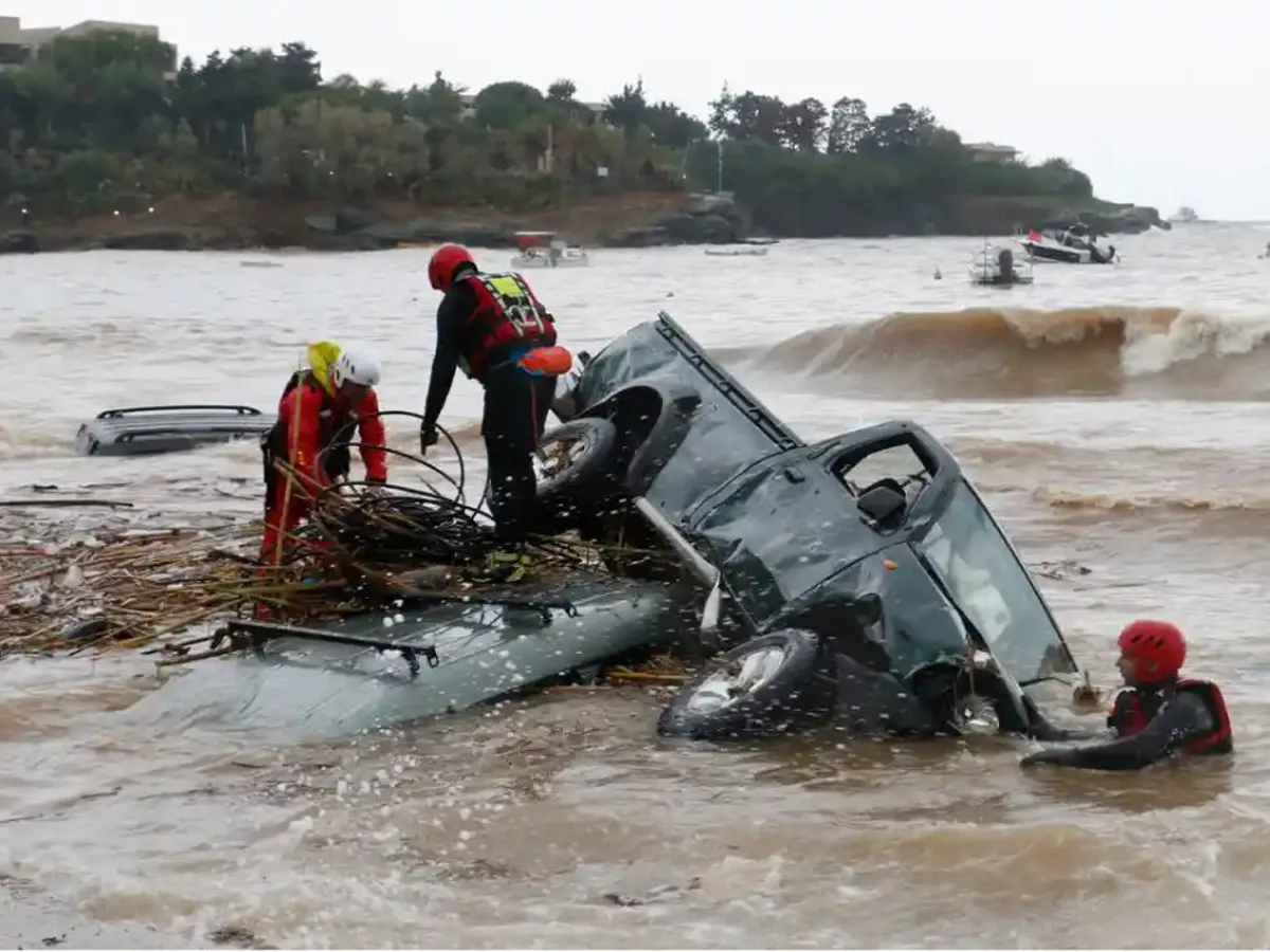 Inundații în Grecia- Foto: Greek News