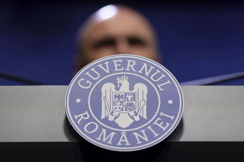 Prim-ministrul Ilie Bolojan, în conferinţă de presă - Foto: INQUAM PHOTOS/Octav Ganea