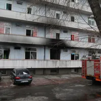 Un incediu a izbucnit, vineri dimineață, în jurul orei 5.00, la Institutul „Matei Balș” din Capitală. Foto Inquam Photos/Octav Ganea
