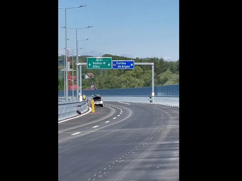 Primul ciot de autostradă inaugurat în 2025. Are 15 km și e gata cu 3 luni mai devreme - Foto: captură video
