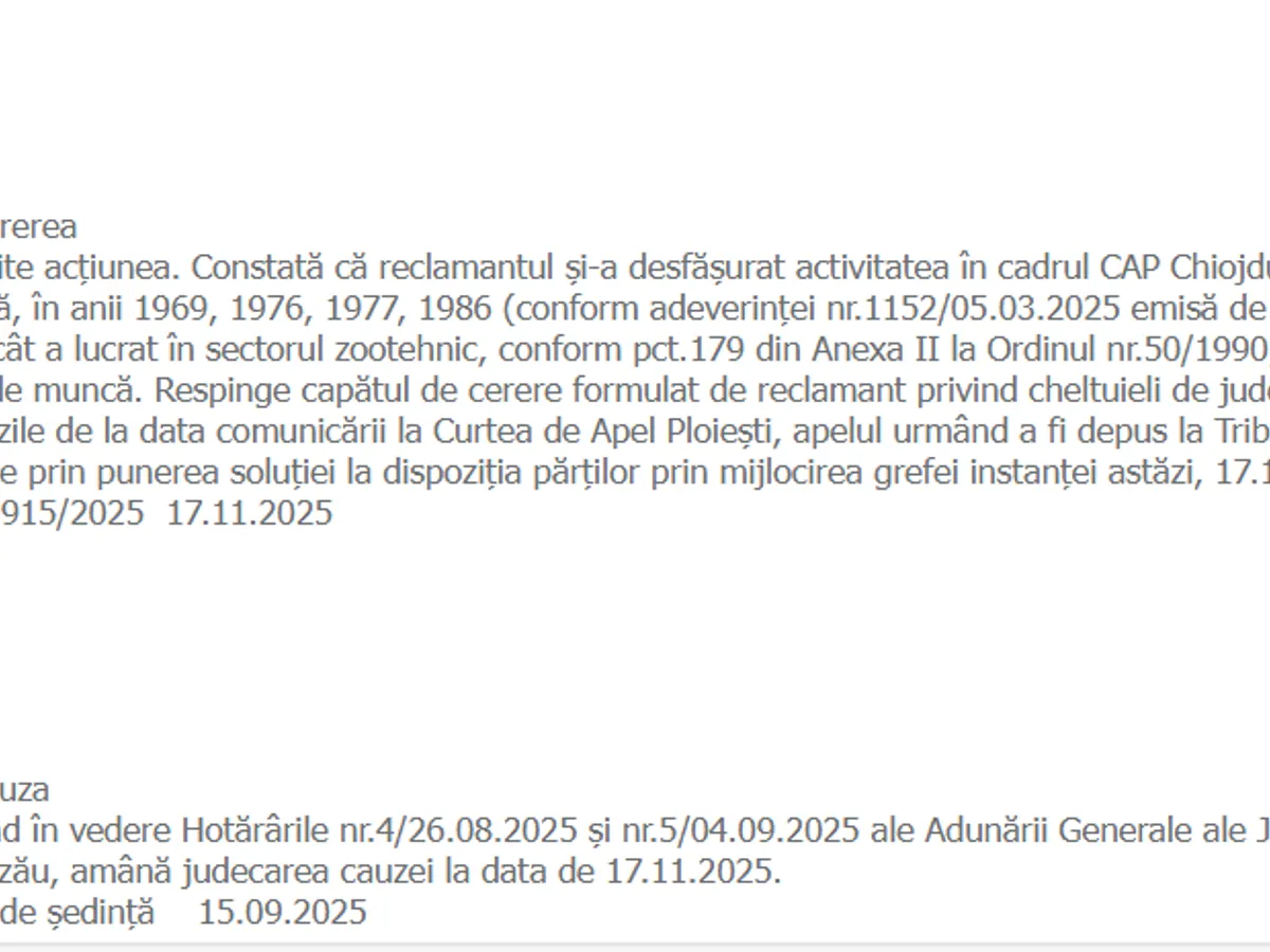 Decizie Tribunal - Foto: just