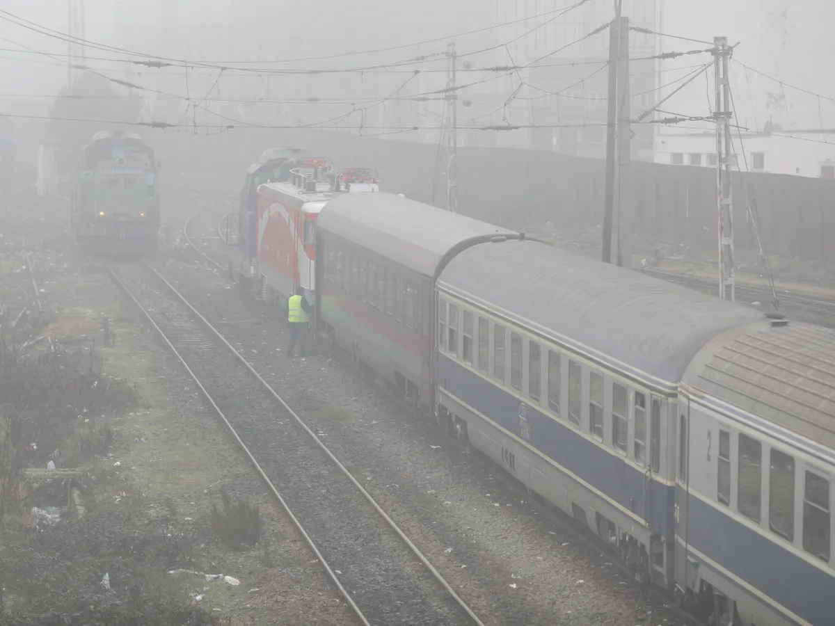 Circulaţie feroviară restricţionată între staţiile Orbeni şi Faraoani, pe firul I. Vagon  deraiat - FOTO: Inquam Photos / Octav Ganea