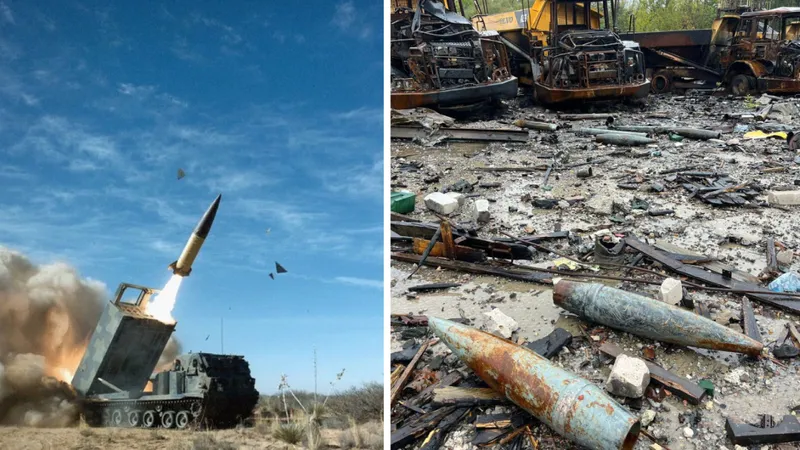 Rachetele HIMARS au „vizitat” un mare depozit de echipamente militare rusești. Nimic n-a rămas - FOTO: Twitter/TpyxaNews