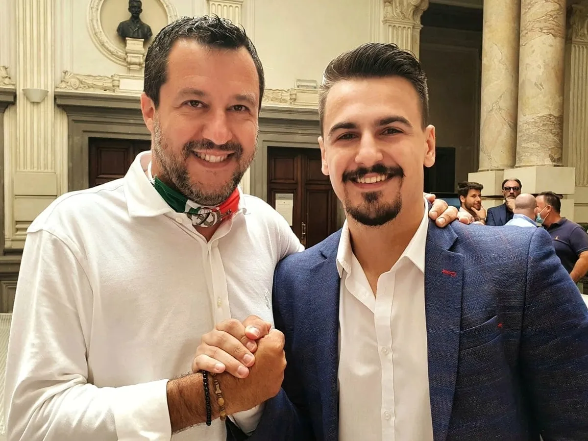 Claudiu Stănășel, împreună cu Matteo Salvini