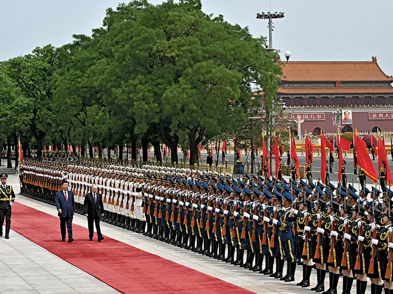 Liderul chinez Xi Jinping, cu Vladimir Putin