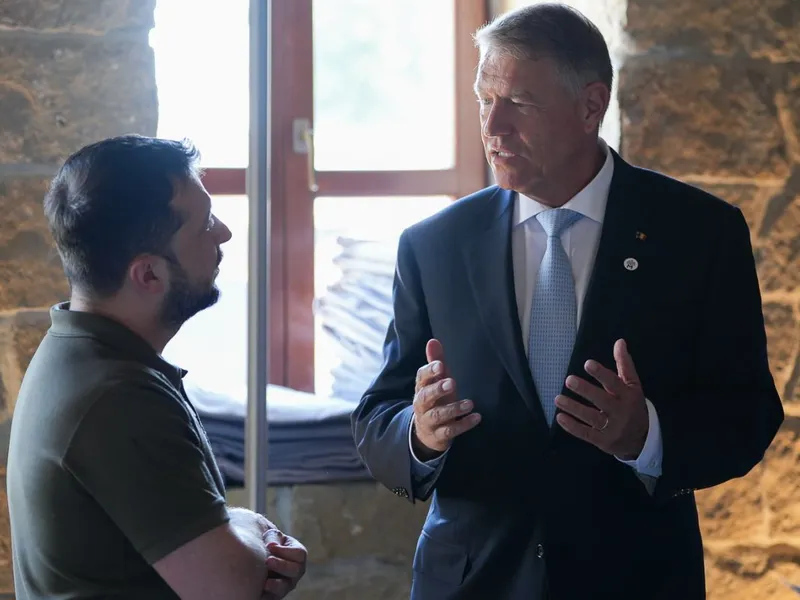 Volodimir Zelenski şi Klaus Iohannis - Foto: Facebook/Klaus Iohannis