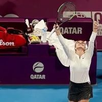 Simona Halep - Elise Mertens Qatar Open. Simona ar putea câștiga un nou turneu. Foto Getty Images