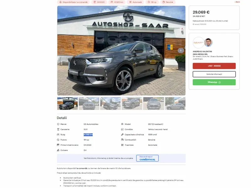 Ce SUV premium cu garanție, „nemăscărit” de samsari, găsești la preț de Dacia Bigster - Foto: captură ecran