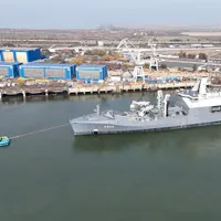 La Galați a fost finalizată o navă de război de 180 de metri lungime. Cine este beneficiarul? - FOTO: Facebook/Koninklijke Marine