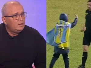 'Dacă îi tragi un șut în fund?' Emil Grădinescu nu s-a mai abținut după ce un copil a intrat pe teren și a înjurat arbitrul într-un meci