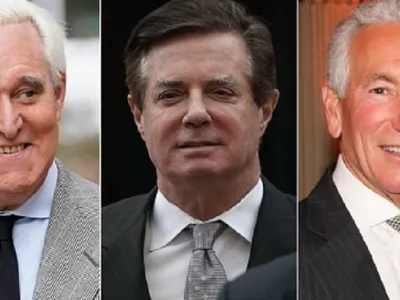 Paul Manafort, Roger Stone şi Charles Kushner (Foto: Twitter)