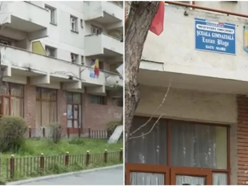 Școală amenajată într-un bloc din România. Elevii coboară 4 etaje pentru a merge la baie Foto: Observatorul (captură video)