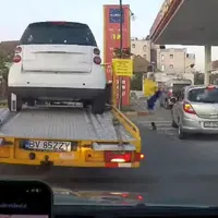 Șeful Poliției Române a trimis echipă de control la IPJ Sibiu. Polițistul agresiv a fost reținut - Foto: captură video Facebook/Sibiu Independent