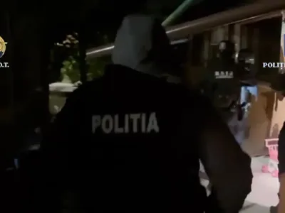 Percheziții la clanul Butoane - Foto: captură video percheziții
