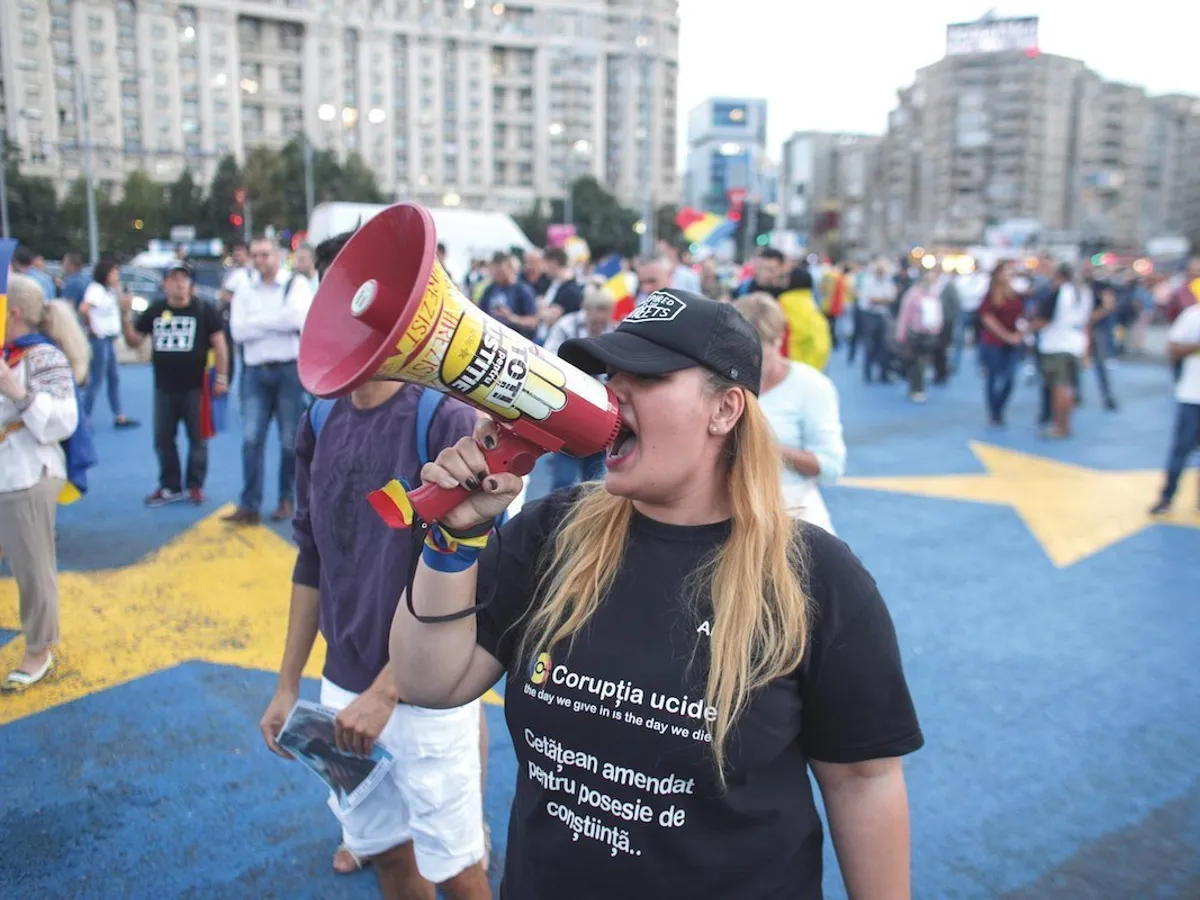 PERSEVERENȚĂ Angi Șerban protestează, de un an și jumătate, contra Guvernului PSD.