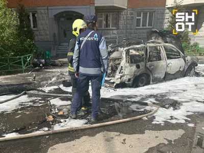 General rus a fost aruncat în aer lângă Moscova. Mașina capcană l-a propulsat mai mulți metri
