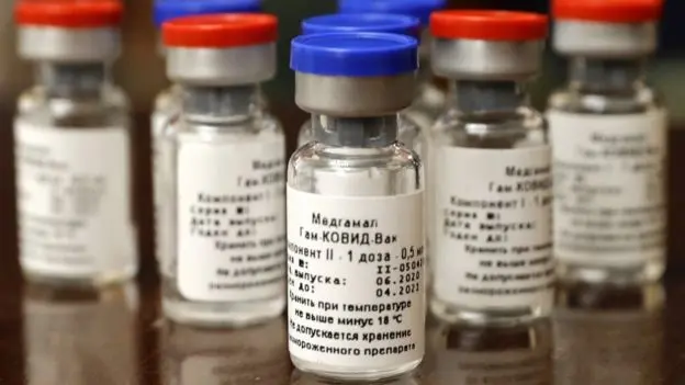 Doze din vaccinul rusesc/FOTO: bbc.com