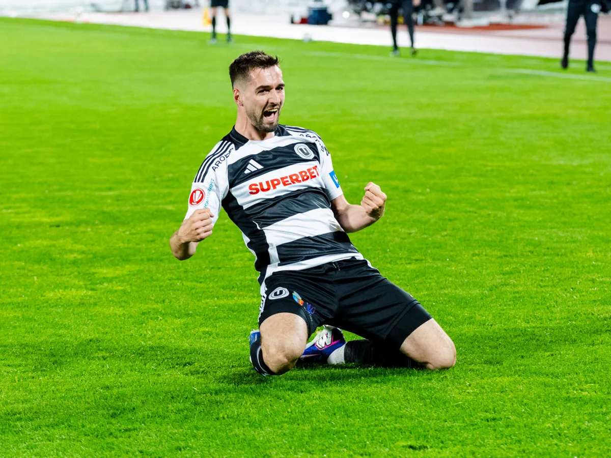 Universitatea Cluj a bătut Rapid cu 1-0 și e doar la un punct de Universitatea Craiova în Superligă