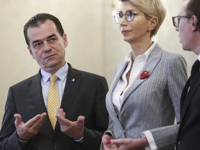 Ludovic Orban, Raluca Turcan și Florin Cîțu, înziua consultărilor de la Cotroceni. Foto: InquamPhotos/George Călin