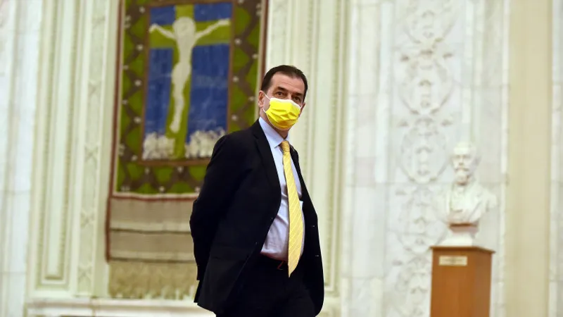 Preşedintele Camerei Deputaţilor și liderul PNL, Ludovic Orban, a declarat că moţiunea de cenzură pe care intenţionează să o depună PSD este "o bulă de săpun". / Foto: digi24.ro
