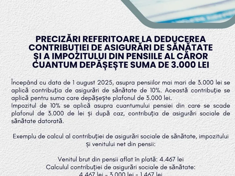 Foto: Casa Națională de Pensii