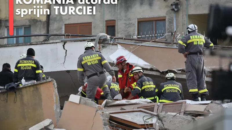 România trimite trupe de intervenție de salvare-căutare în Turcia după cutremurul devastator - FOTO: Facebook/IGSU