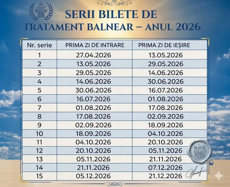 Calendarul plecărilor la tratament - Foto: FB / CARD SOCIAL ROMANIA, admin Irina și Csilla