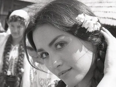 Anca Szonyi, în timpul filmărilor la „Ciuleandra” - Foto: Studiourile Buftea