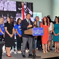 Guvernatorul din Florida spune că sporturile pentru fete vor fi practicate numai de fete. Foto Ron DeSantis/Twitter: