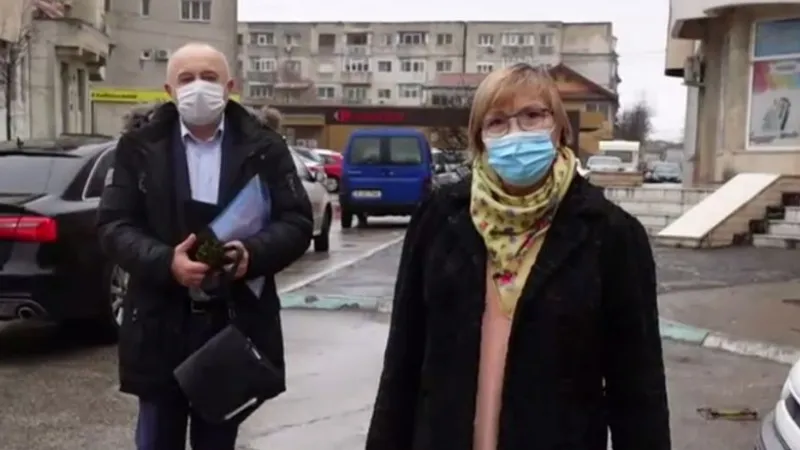 Evdochia și Dănuț Aelenei, parlamentari AUR/FOTO: Digi24.ro