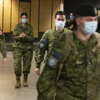 Trupe militare canadiene desfășurate în vestul Ucrainei, în apropierea graniței cu Belarus/FOTO: rcinet.ca