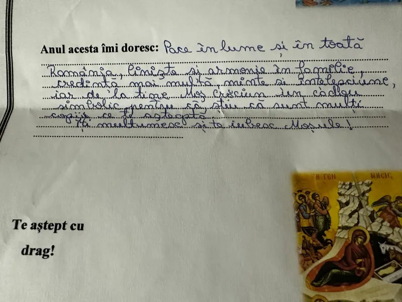 Ce a scris un băiețel în scrisoarea pentru Moș Crăciun. „Știu că sunt mulți copii ce te așteaptă..”