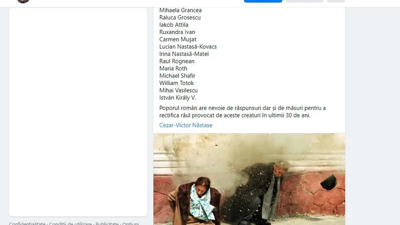 Postarea simpatizantului AUR care îndeamnă la omorârea intelectualilor. Sursa: Facebook