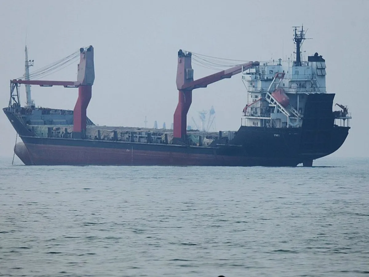 O navă cargou este ancorată în largul portului iranian Bandar Abbas, în plină criză a petrolului - Foto: Profimedia Images
