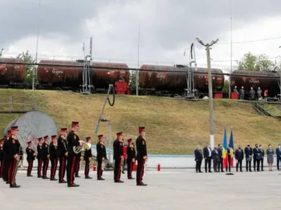 În R.Moldova a ajuns prima tranșă de motorină, donată de România, pentru agricultorii afectați de secetă, 17 mai, 2020. Foto Presedinte.md