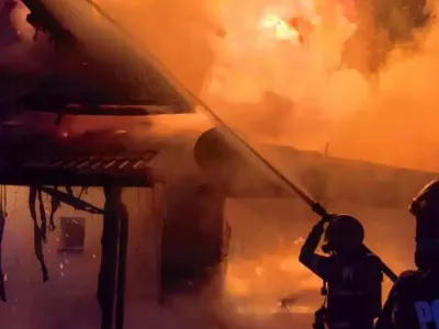 Incendiu la Băiceni Foto: Botosani24.ro