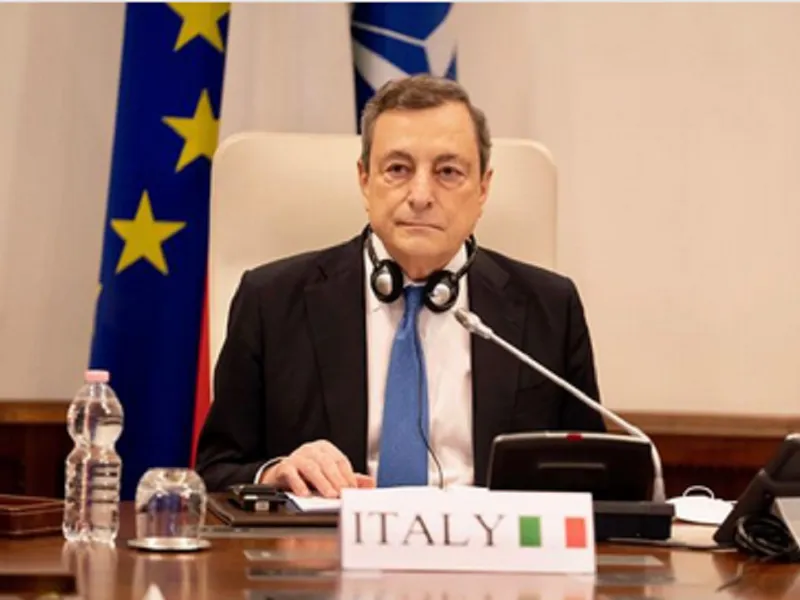 mario Draghi, premierul Italiei, Sursa: site-ul guvernului italian