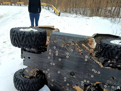 Un tânăr a fost ucis după ce ATV-ul pe care-l conducea s-a răsturnat peste el Foto: ziarobiectiv.ro