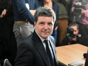 Nicuşor Dan, pe 19 mai, în conferinţa de presă cu mass-media internaţională - Foto: INQUAM PHOTOS/Raul Ştef
