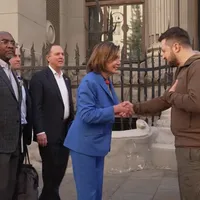 Nancy Pelosi și o delegație a Congresului SUA, vizită surpriză la Kiev Foto: captură Facebook