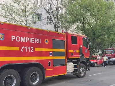 Incendiu la fabrica de apă minerală din Borsec - FOTO: Facebook/ ISU București _ilfov (ROL ILUSTRATIV)