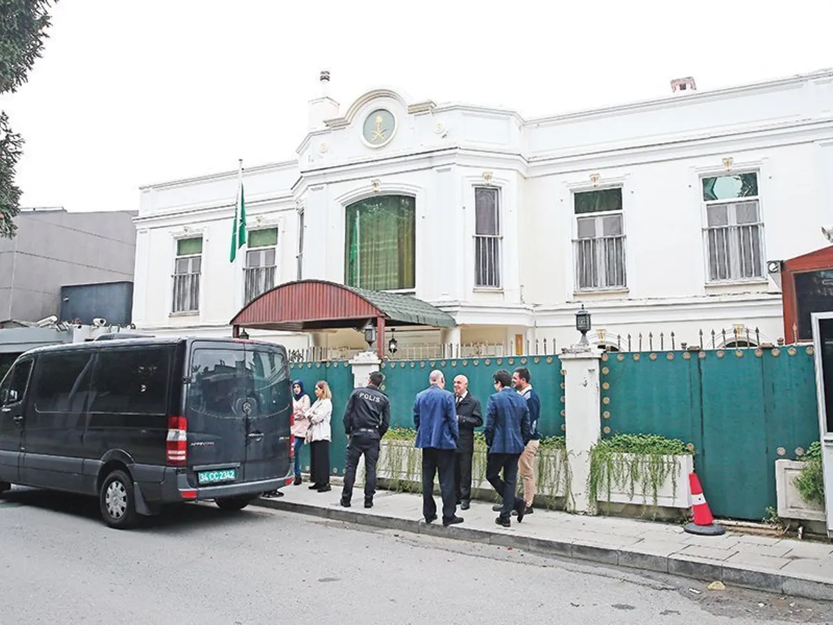 Consulatul Arabiei Saudite  din Istanbul în care a  fost ucis cu sălbăticie Jamal Khashoggi